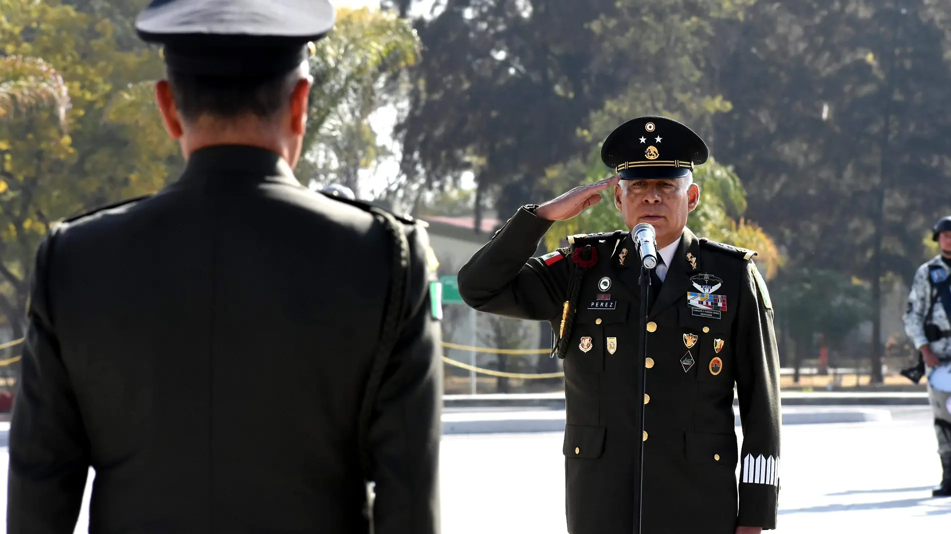 Toma de posesíon  de mando y protesta de bandera del Gral Vicente Pérez López. foto Jesus Gtz (1)